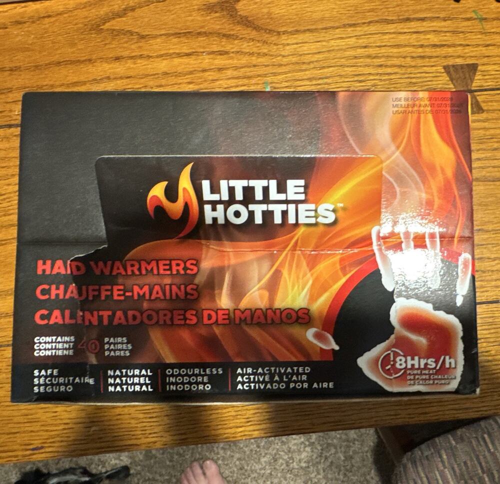 31 Pairs of Little Hotties Disposable Hand Warmers Air-Activated Odorless 8Hr